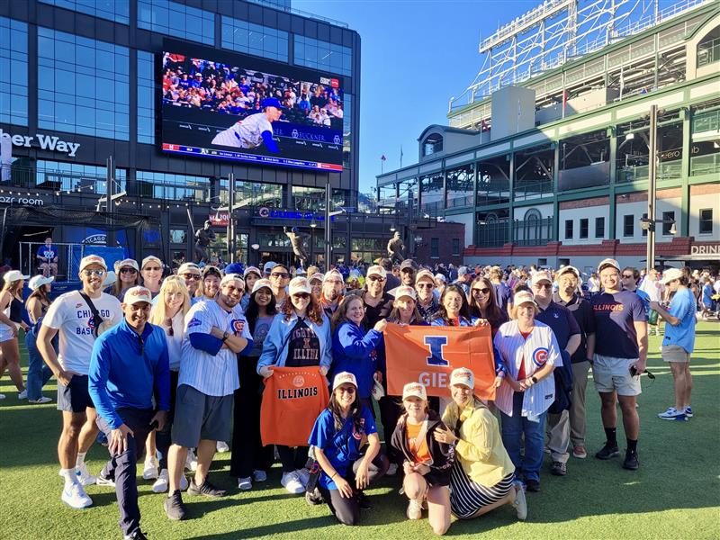 iGBA students at Illini Night, Wrigley Field, June 2026